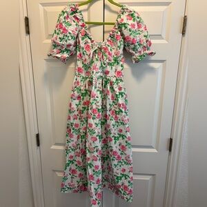 Hill House Pink and Green Ophelia Dress